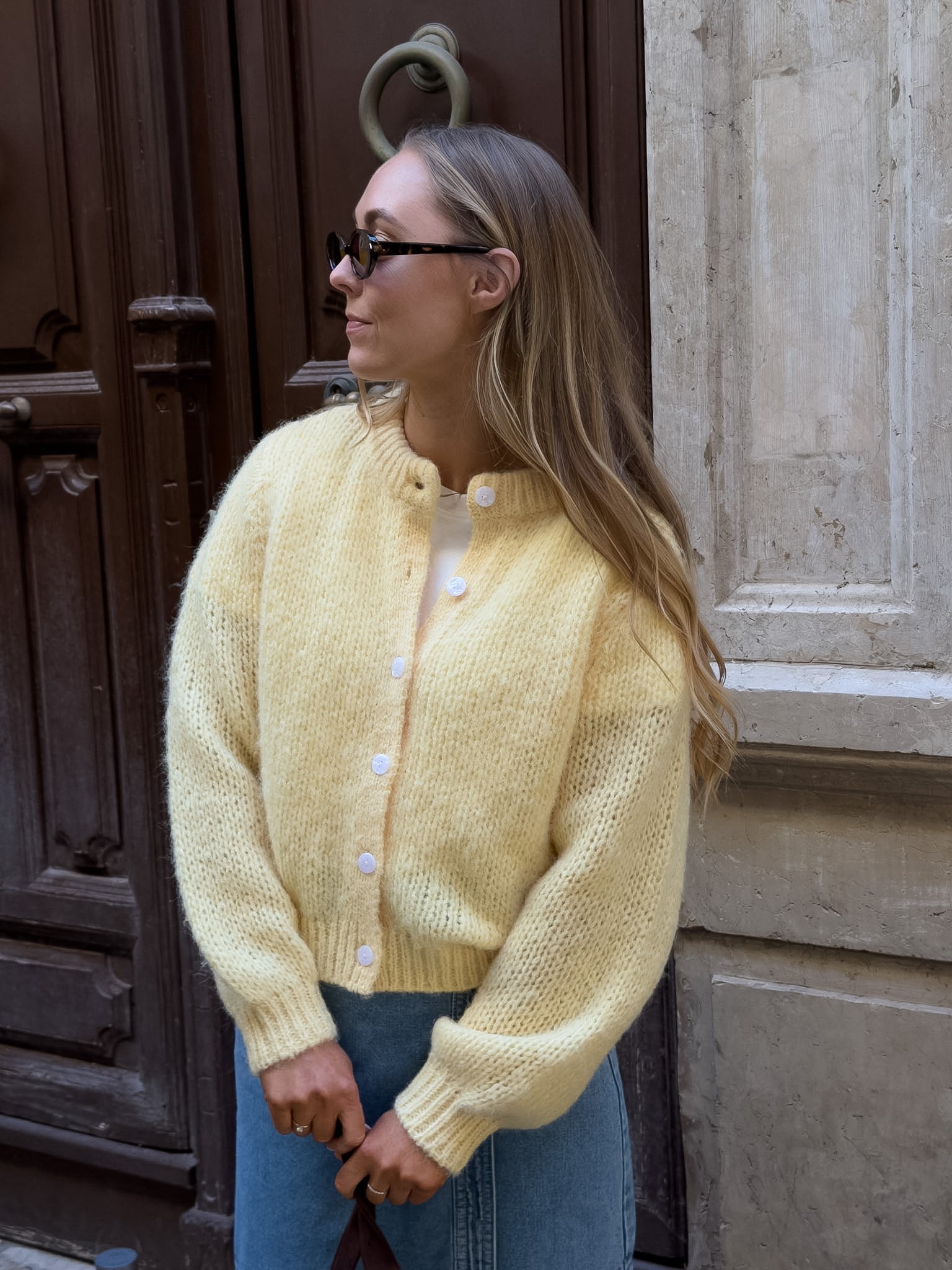 VMWILO Knit Cardigan - Pale Banana